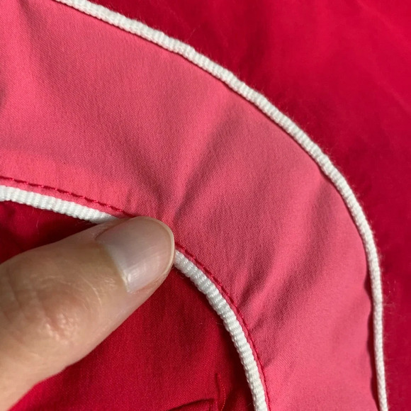 Express Stretch Y2K Shorts Swim Surf Beach  Red Pink Sz 11/12 Pockets Tie Front - Picture 15 of 15